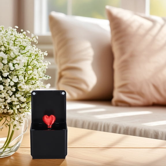 YUYUETIME Amazement Popup Heart Box with Lid Romantic Red Heart Design for Proposal Wedding and Valentine Decoration