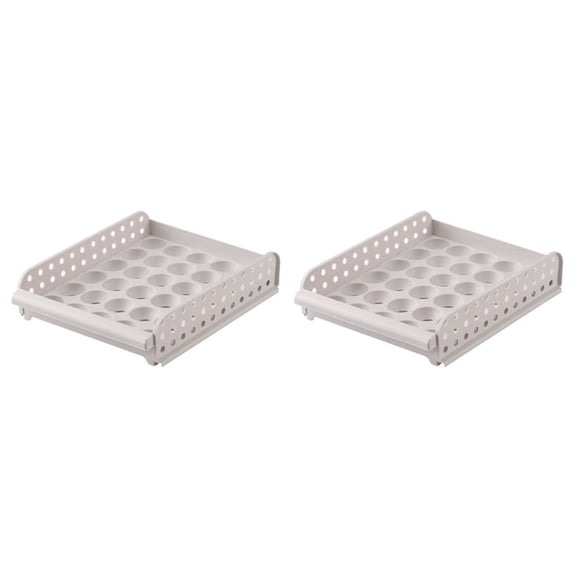 MLINS  Refrigerator Egg Drawer Flat Storage Bins with Lids Box Compartment Case