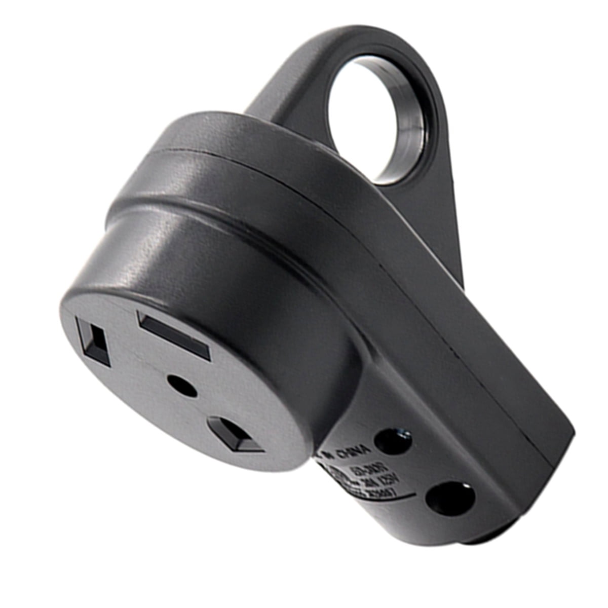 MLINS Replacement Plug Female 30A 125V US Style RV Plug (Black)