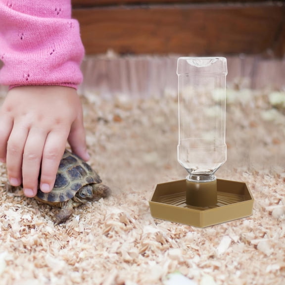 MLINS Reptile Water Feeder 1 Set Turtle Water Dish Bowl for Reptile Tank Food Bowl