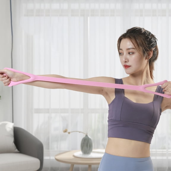 MLINS Resistance Band Strength Training Bands Workout Pilates Tension Toddler Fitness Pink