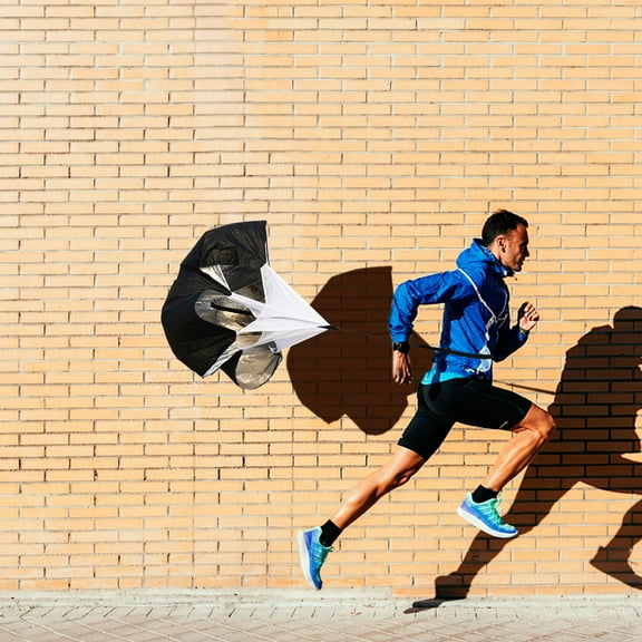 MLINS Resistance Parachute Training Chute Drag Parachute with Adjustable Strap for Sprint Running Football Training