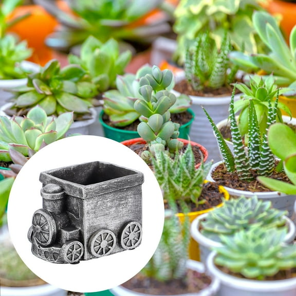 MLINS Retro Cartoon Car Succulent Flowerpot Micro Landscape Planter Ornaments