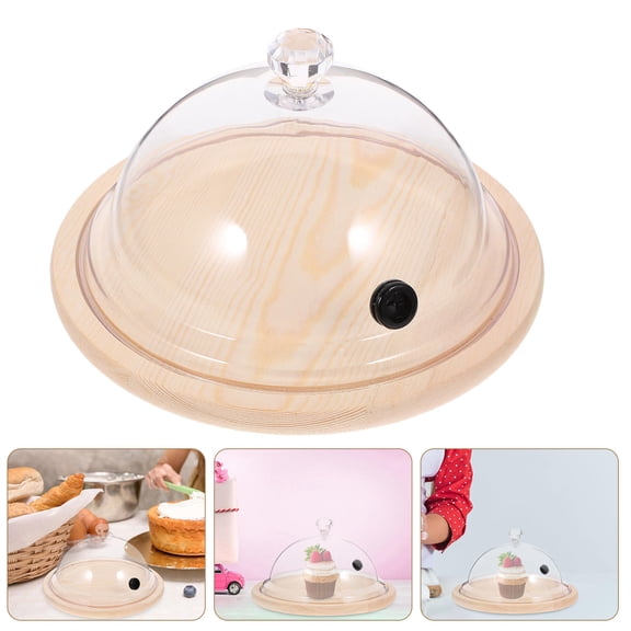 TEHAUX Cake Cloche Dome Assorted Color for Home Users 1 Set