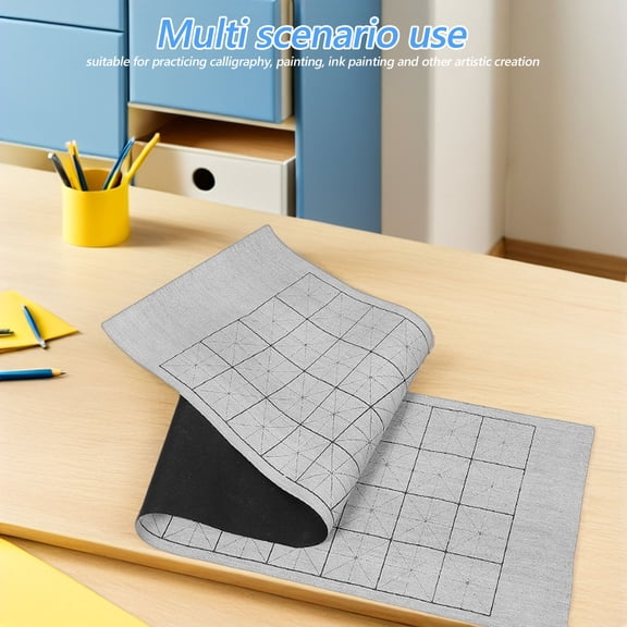 MLINS Reusable Water Drawing Cloth for Calligraphy Practice Chinese Calligraphy Water Writing Mat for Beginners and Students for Learning and Practice