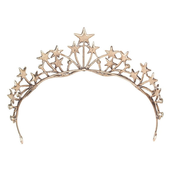 MLINS  Star Headband Hair Charms Skull Crown Bridal Black