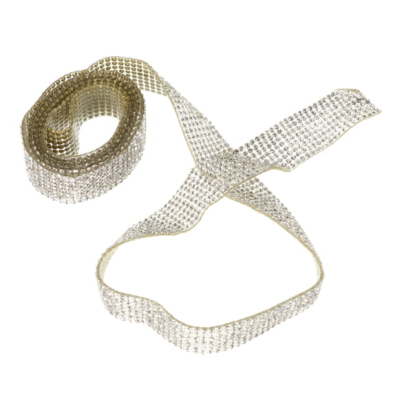 MLINS Ribbon Adhesive Drill Gift Decoration Bride 91.4X1.7CM White