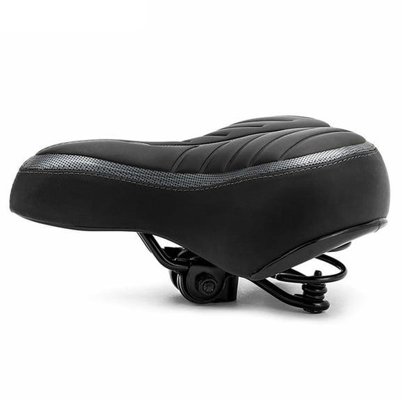 MLINS Women's Road Bike Seat Cushion, Comfortable 26x21cm Black Saddle for Cycling and Outdoor Riding