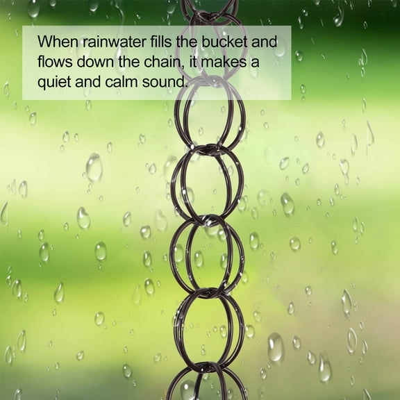 MLINS Roof Rain Chains for Garden Drainage Decorative Gutter Downspout