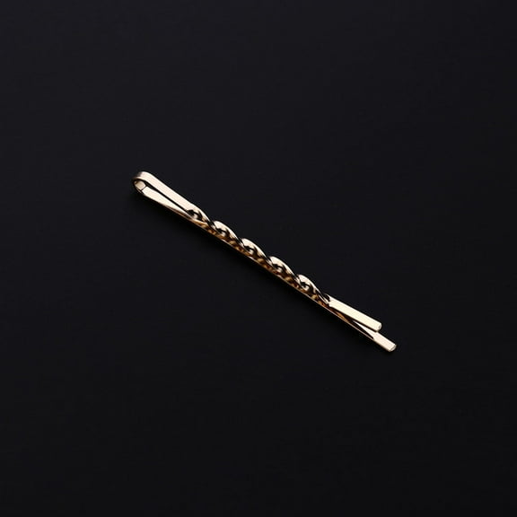 MLINS Rose Gold Alloy Women Hairpin for Decoration Beautiful Wave Design Hair Accessory 1 Piece