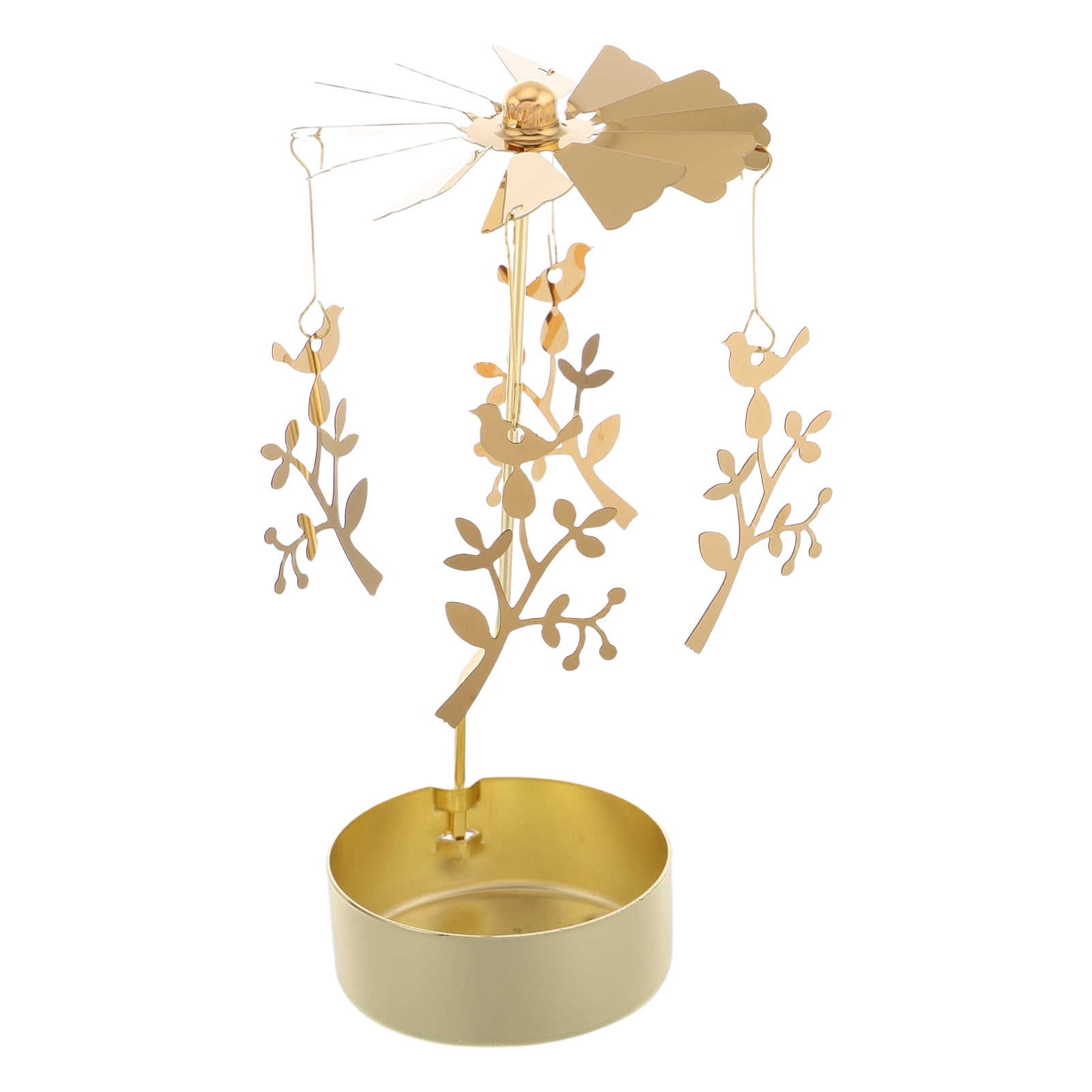 MLINS Rotary Candle Holder Spinning Tea Light Candleholder Carousel ...