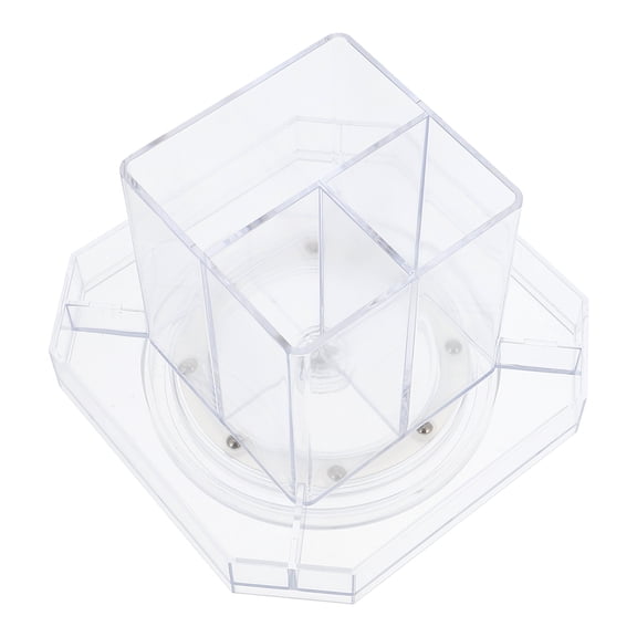 MLINS Rotating Pen Holder Rotatable Pencil Organizer Board Bracket Transparent