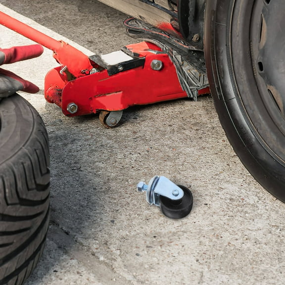 DINHEAROM Round Shape Durable Use Horizontal Jack Caster Wheel for Car Lift 1Pcs