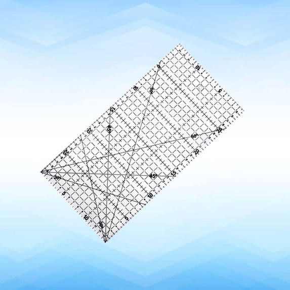 FELTECHELECTR White Sewing Measuring Ruler Set - Precision Fabric Crafting Tool for Accurate Sewing Projects