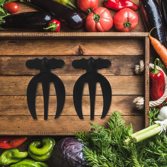 MLINS Salad Hands Reusable Plastic Serving Fork for Eating Various Foods Assorted Color