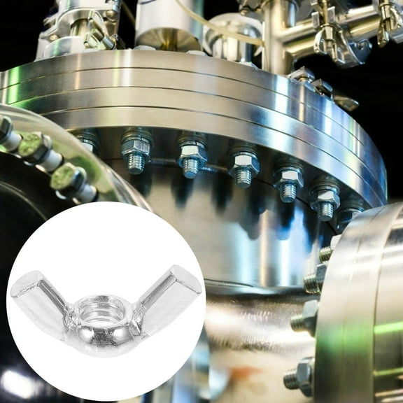 AURARMLET 20Pcs Wing Nut Carbon Steel for Nut Indoor Use Hardware Fasteners