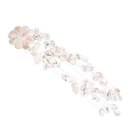 OHOIOLLA Seashell Wind Chime White 1Pack 23In 5In 5In