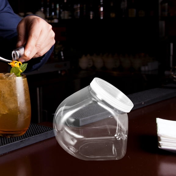 DINHEAROM Bottle Plastic for Liquids for Families Home Organization 1Pcs 7.1X6.7X4.4In