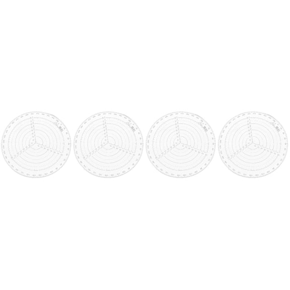 MLINS Set of 4 Circle Centering Ruler Finder Tool Bevel Template Work