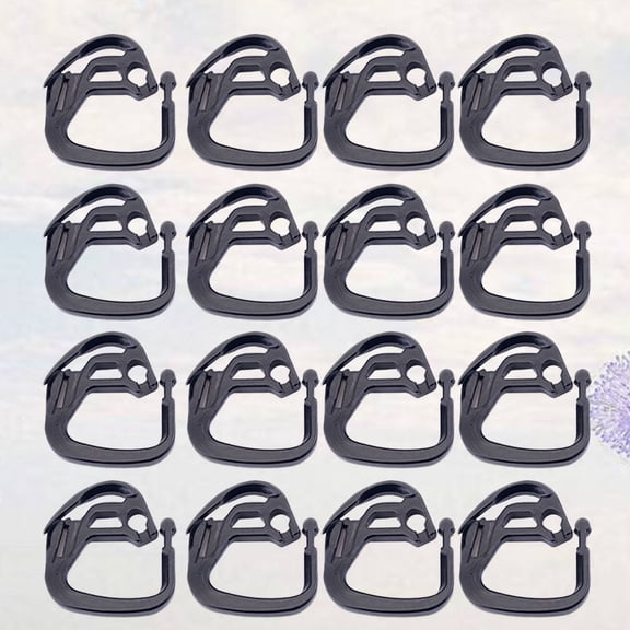 MLINS Shade Net Clips with Movable Lock Catch for Hanging Use Black ABS Support Frame Accessories 100PCS