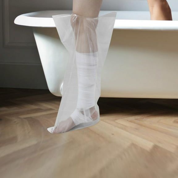MLINS Shower Cast Cover Reusable Waterproof Leg Cast Cover Shower Watertight Foot Protector Ideal For Broken Ankle And Burns Wounds