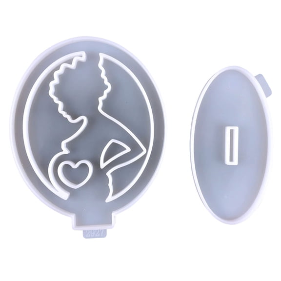 DINHEAROM 1Set Silicone Mother's Ornament Mold with Nonstick Feature for Epoxy Resin Crafts