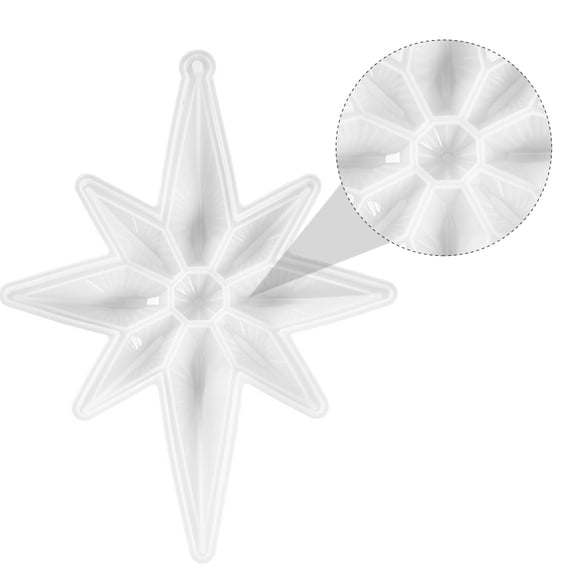MLINS  Silicon Moulds Crystal Epoxy Mold Irregular Eight Pointed Star Non-stick