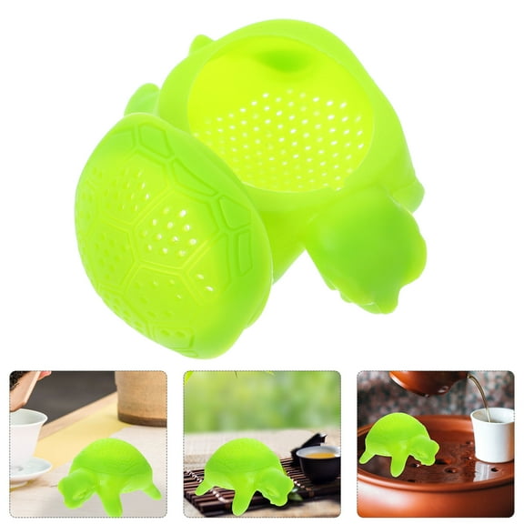 MLINS Silicone Turtle Shaped Tea Infuser for Making Tea Easy to Clean and Safe to Use Green