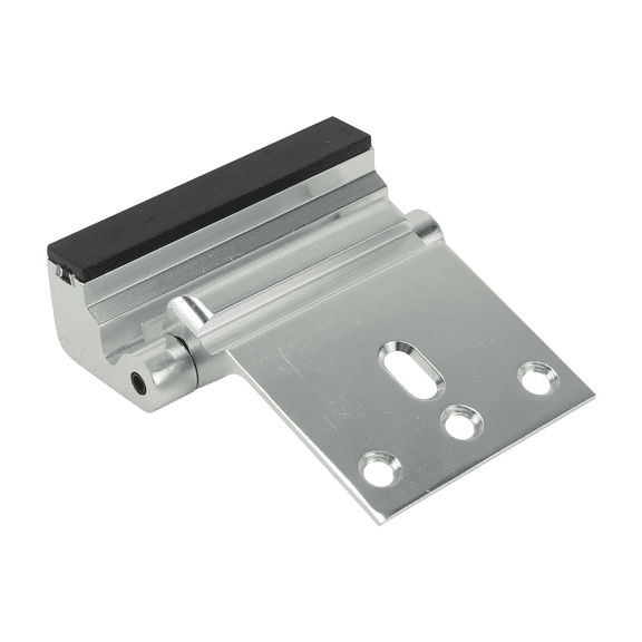 MLINS Silver Door Bolt Glass Lock Hinge for Home Strong Load-bearing