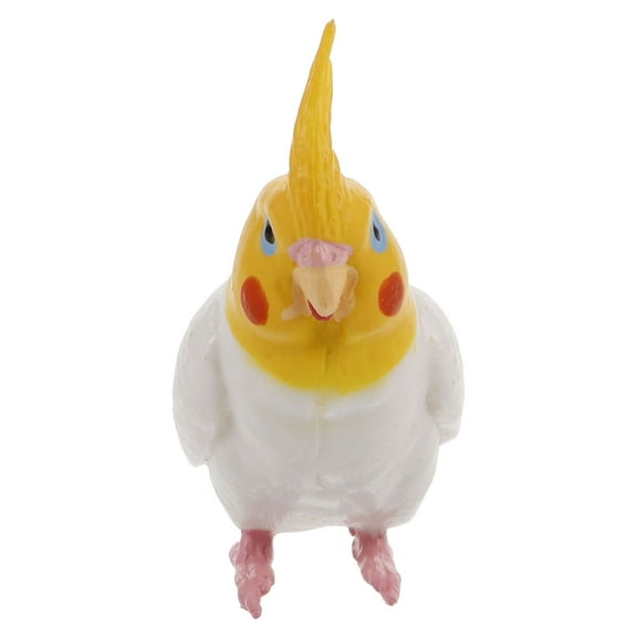 MLINS Simulation Cockatiel Parrot Model Realistic Bird Figurine Artificial Parrot Toy Realistic Parrot Models Artificial Mini Garden Bird Statue Garden Decoration