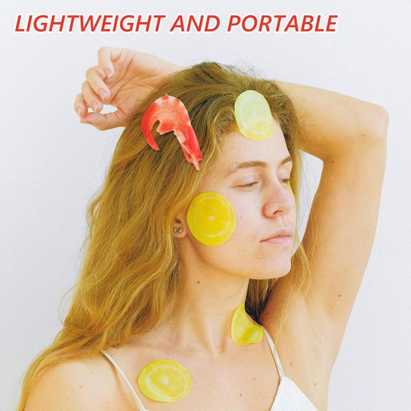 MLINS Simulation Shrimp Food Hair Barrette for Kids Made of PVC Lightweight and Comfortable 1 Piece