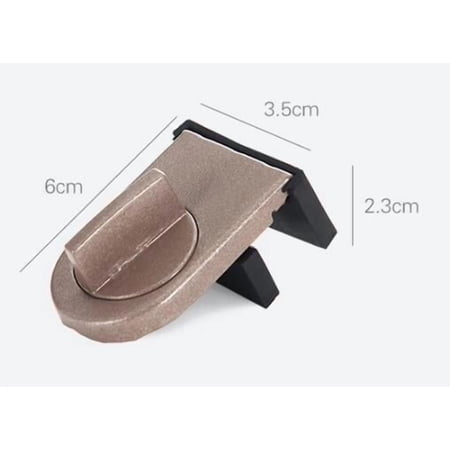 FELTECHELECTR Sliding Window Lock Metal Construction Plated Silver for Home Security and Easy Installation