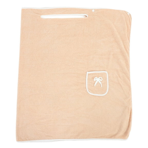 DINHEAROM Soft Wearable Bath Towel Khaki Bath Towel Wraps 1Set Water Absorbent
