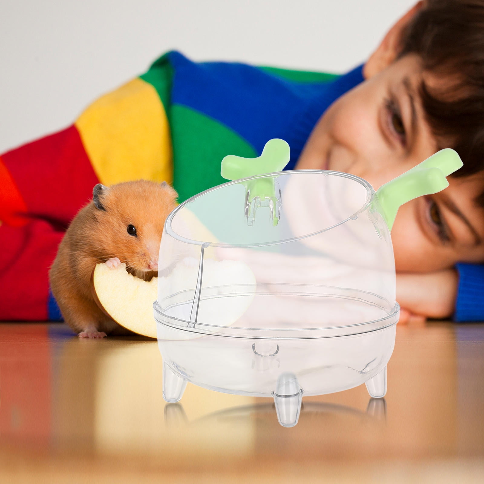 Photo inspiration: Dinhearom Light Green Compact Hamster Bath 1Set Photo Inspiration