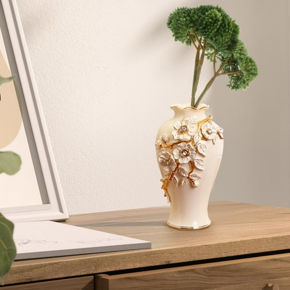 DINHEAROM Faux Succulent Plants Dark Green 1Set 7.9Inch