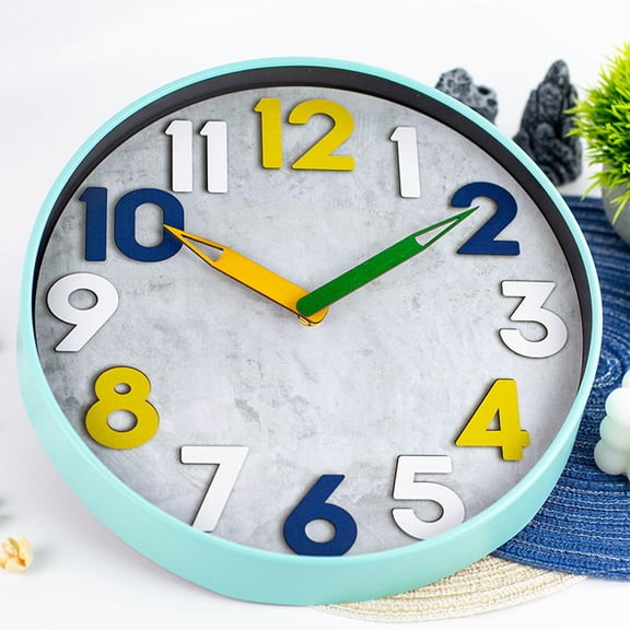 MLINS Small Clock Learning for Kids Quartz Wall Decorative