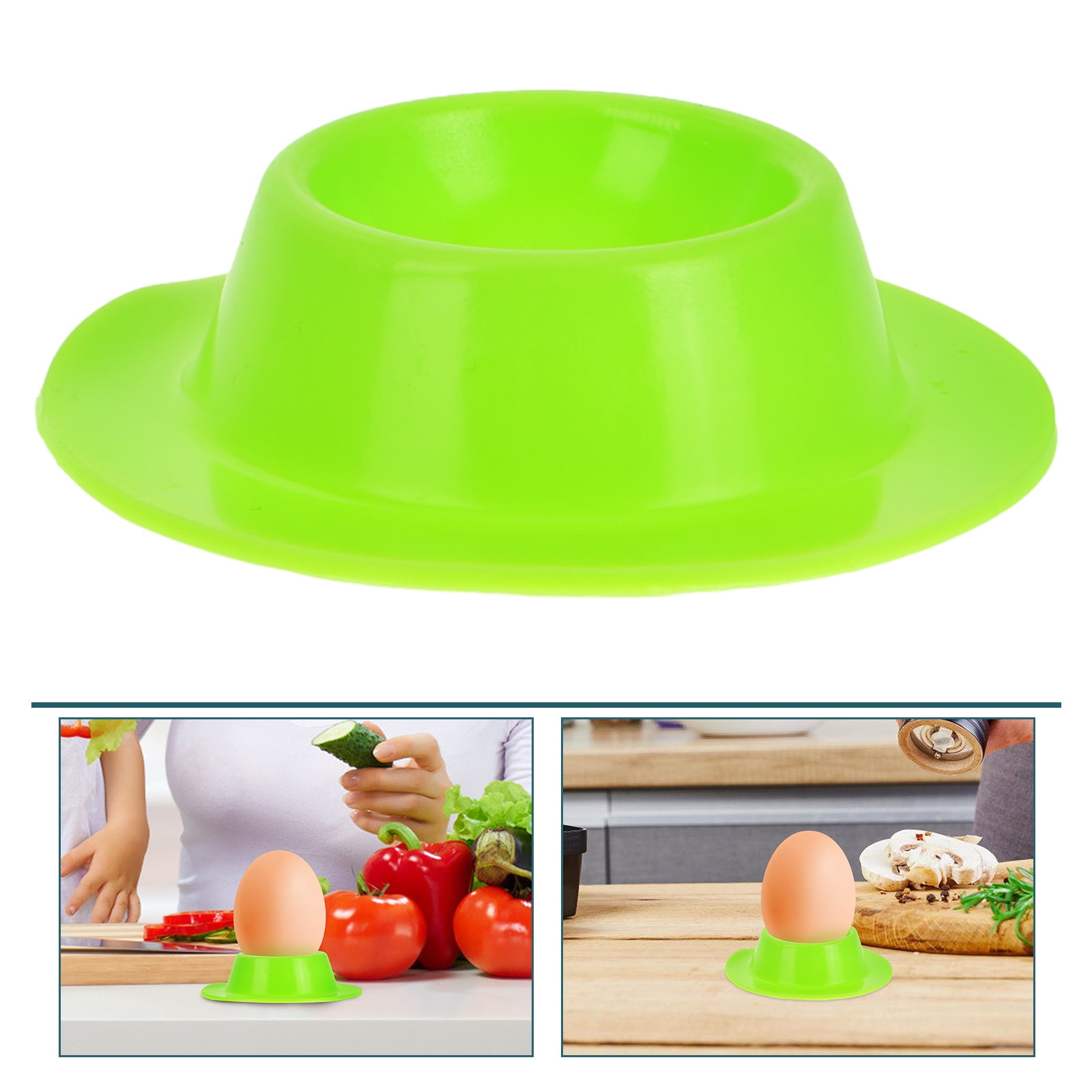 MLINS Soft Boiled Eggs Holder Silicone Egg Cups Egg Holder Stackable ...
