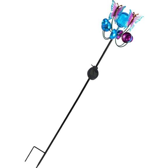 MLINS  Solar Light Patio Powered Outdoor Lights for House outside Blue