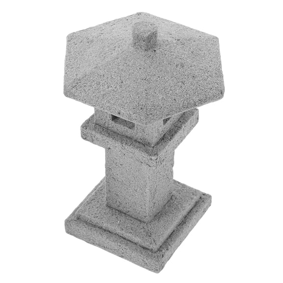 MLINS Solar Tiny Mini Garden Decoration 11.30X7.80X7.80CM Grey