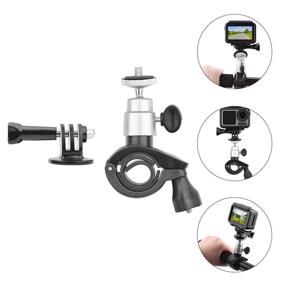 DINHEAROM Sports Camera Holder Action Camera Handlebar Mount Metal 1 Set
