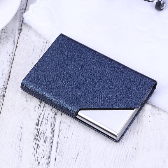 MLINS  Stainless Business Card Holder Sleek Design Great Looking Woman