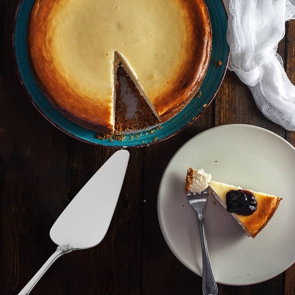 MLINS Stainless Steel Cake Spatula with for Even Slices and Easy Cleaning Silver