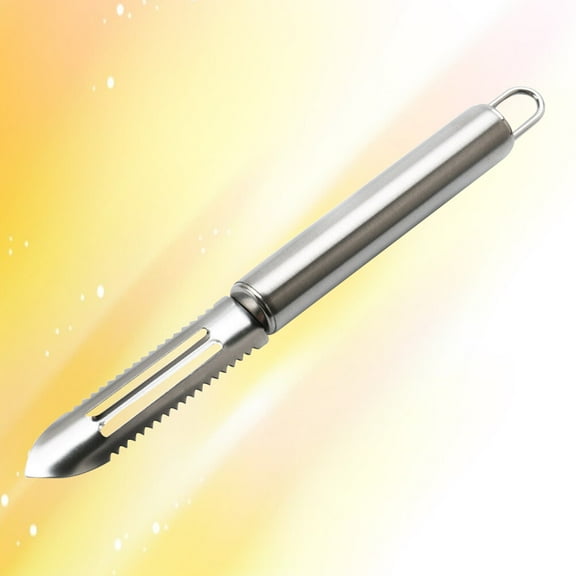 MLINS Stainless Steel Fish Scale Shaver for Fast Cleaning Prevents Cuts with Comfortable Grip Silver