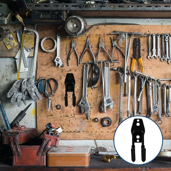 MLINS Stainless Steel Garden Hose Holder Hanger for Home with Black Color and Rubber Material