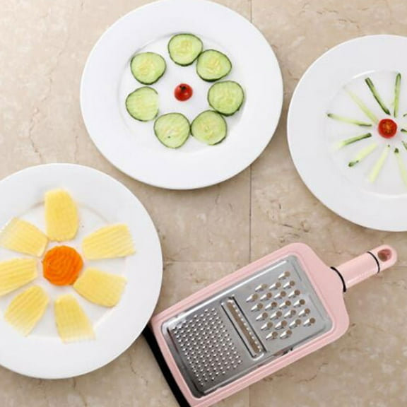 FOMIYES Grater Pink 1Pcs Metal Vegetable Chopper 12.6x4.7x1.9in Manual Food Chopper