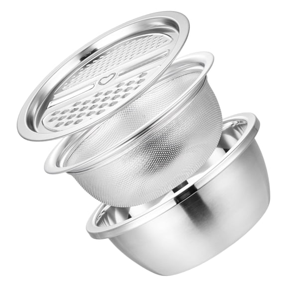 Milisten Stainless Steel Food Preparation Basin 1 Set 10.2X10.2X4.3In