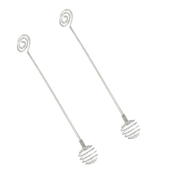 MLINS Stainless Steel Honey Mixing Stick for Kitchen Use Portable and Safe Silver 2pcs