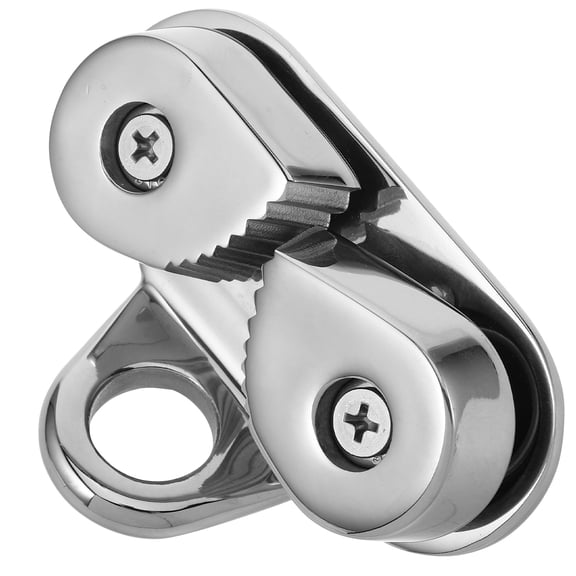 MLINS  Stainless Steel Rope Clamp Clamping Cam Anti-slip Cleats Marine Silver