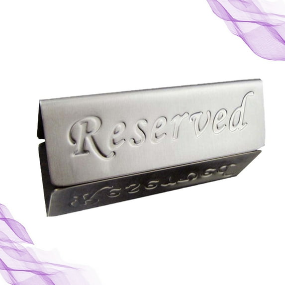 MLINS Stainless Steel Seat Reservation Cards for Wedding Use Silver Color Adds 6255628