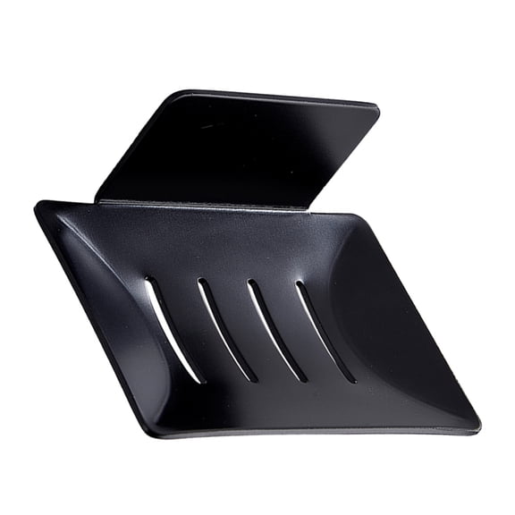 MLINS  Stainless Steel Soap Holder Rack for Bathroom Kitchen Sink Organizer Tray Black